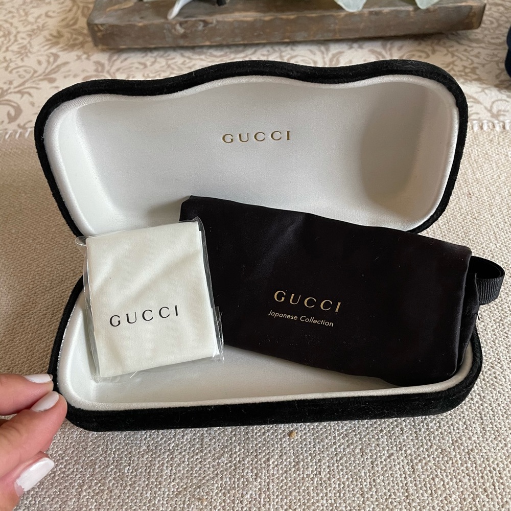 Black Felt Gucci Sunglasses Case